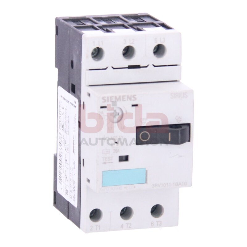 Siemens Sirius 3RV1011-1BA10 / 3RV1 011-1BA10 Leistungssch&uuml;tz Power Contactor