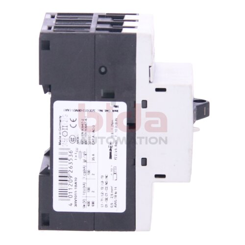 Siemens Sirius 3RV1011-1BA10 / 3RV1 011-1BA10 Leistungssch&uuml;tz Power Contactor