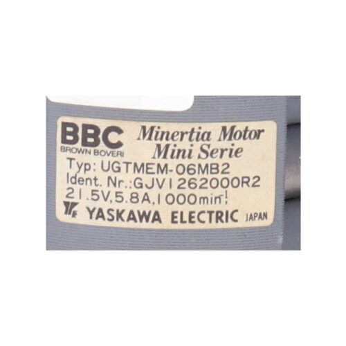 BBC UGTMEM-06MB2 Minertia Motor Mini Serie GJV 26200R2