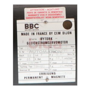 BBC T5C4B3 R6024 Gleichstrom Servomotor DC Servo Motor