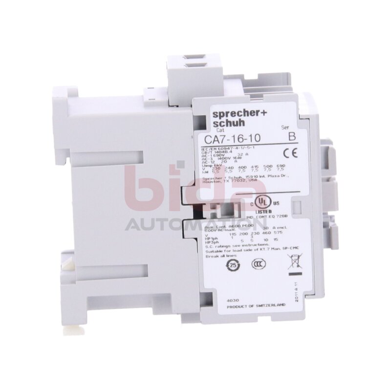 Sprecher+Schuh CA7-16-10-120 Sch&uuml;tz Contactor Kontaktor