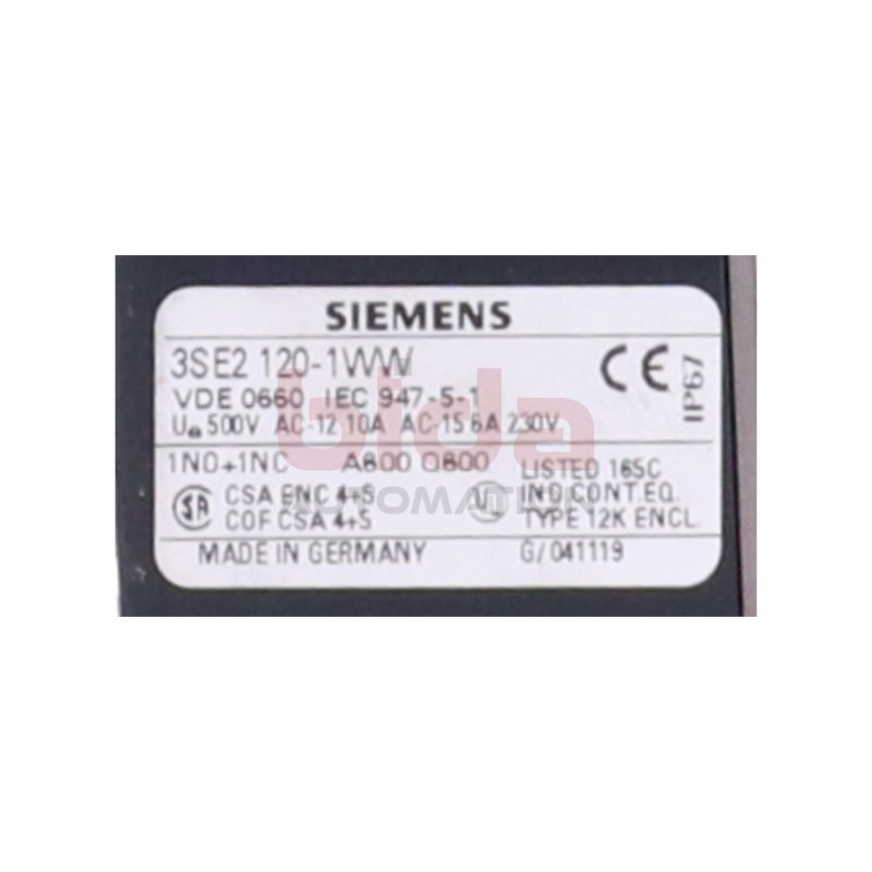 Siemens 3SE2120-1WW Positionsschalter Position Switch