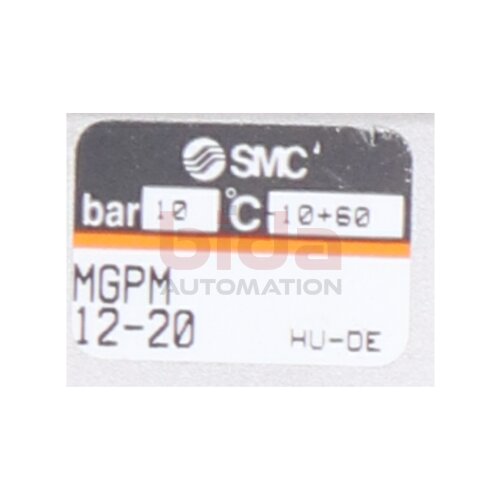 SMC MGPM12-20 F&uuml;hrungszylinder Guide cylinder