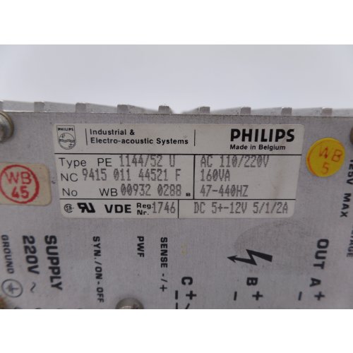 Philips PE 1144/52 U Netzteil Nr. 9415 011 44521 power supply