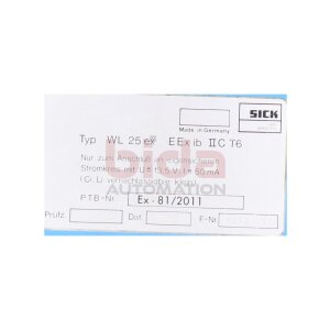 Sick WL 25 ex  EEx ib IIC T6 Lichtschranke Photoelectric...