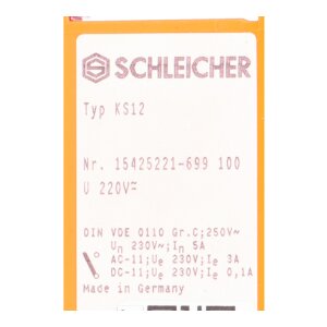 Schleicher KS12 15425221-699 100 Relais Relay