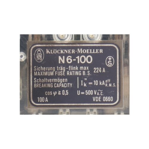 Moeller N 6-100 Leistungstrenner Power Isolator