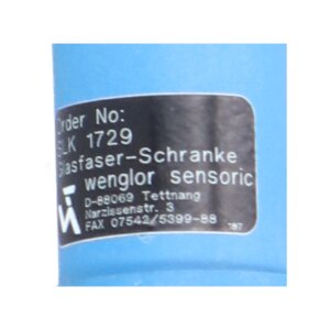 Wenglor SLk 1729 Glasfaser Schranke Fiber Optic Barrier