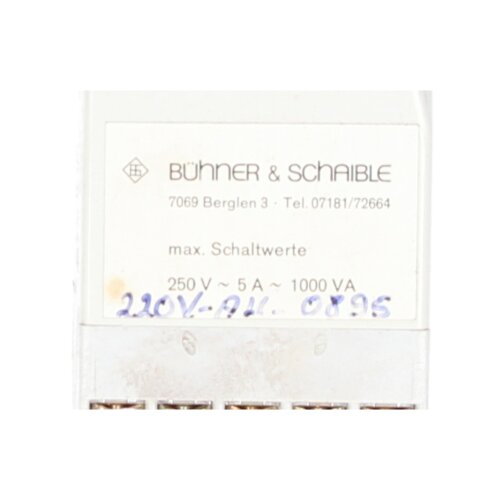 B&uuml;hner &amp; Schaible LN80 Zeitrelais Time Relay