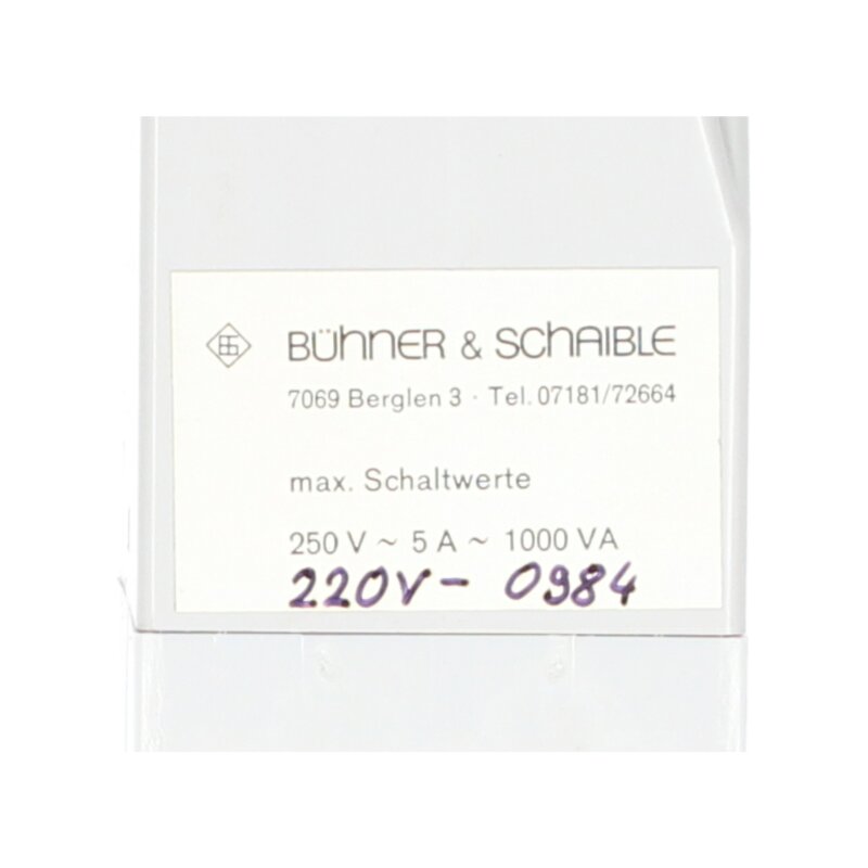 B&uuml;hner &amp; Schaible N80 Zeitrelais Time Relay