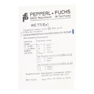 Pepperl + Fuchs 01544 S Trennschaltverstärker...