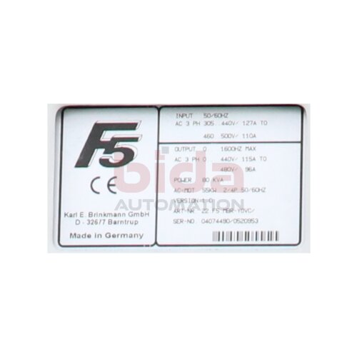KEB 22.F5.MBR-YOVC Frequenzumrichter Frequency Converter