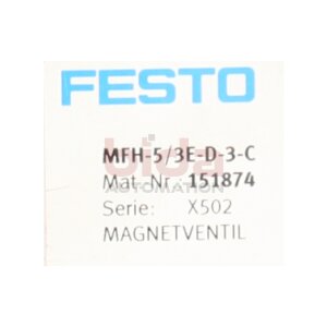 Festo MFH-5/3E-D-3-C  151874 Magnetventil Solenoid Valve