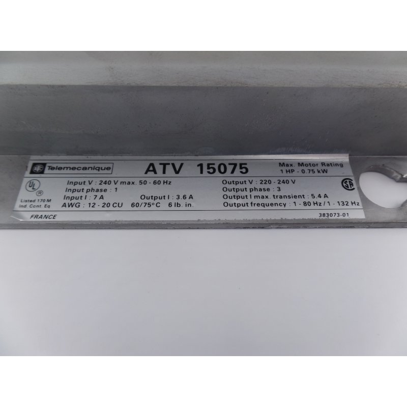 Telemecanique Altivar 5 ATV 15075 0.75kW Frequenzumrichter inverter frequency converter