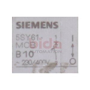 Siemens 5SY6110-6 / 5SY6 110-6 Leistungsschalter Circuit...
