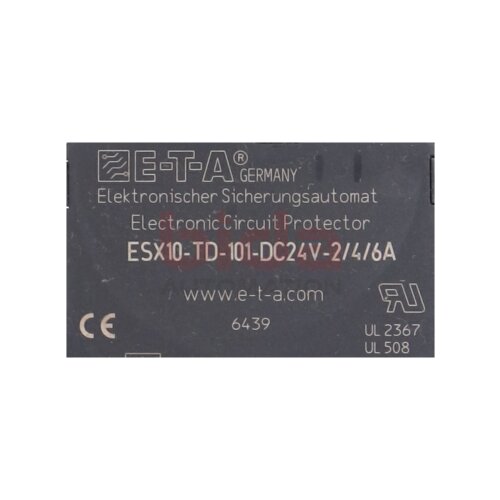 E-T-A ESX10-TD-101-DC24V-2/4/6A Elektrischer Sicherungsautomat Electronic Circuit Protectror