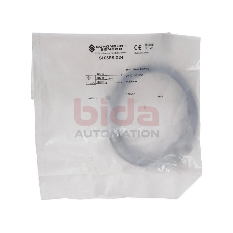 Sch&ouml;nbuch Sensor SI 08PS-X24 Induktiver Sensor Inductive Sensor
