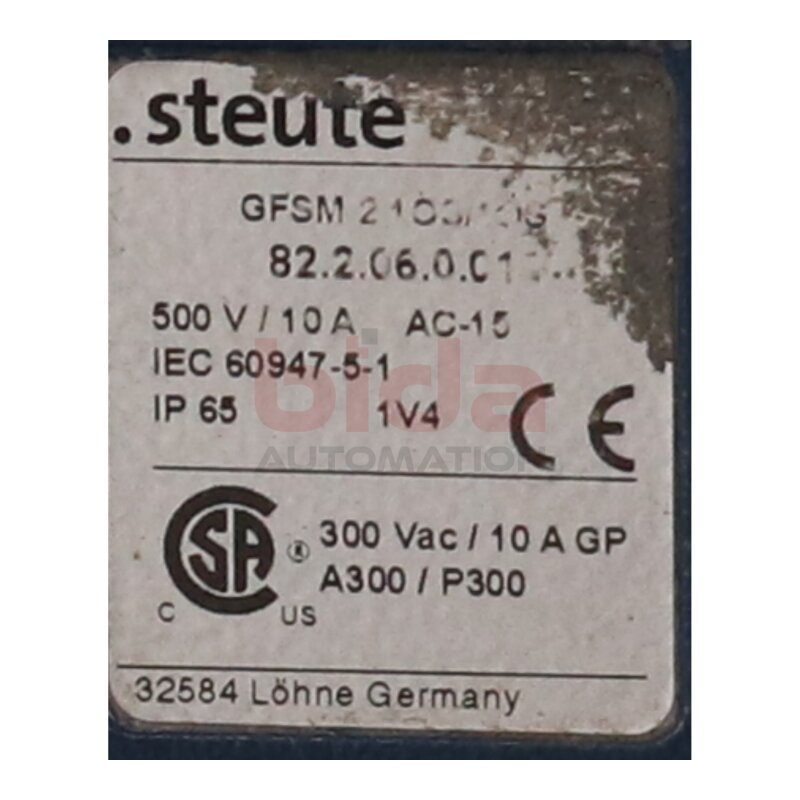 Steute GFSM 2 1&Ouml;S/1&Ouml;S Fu&szlig;schalter Footswitch 500V 10A
