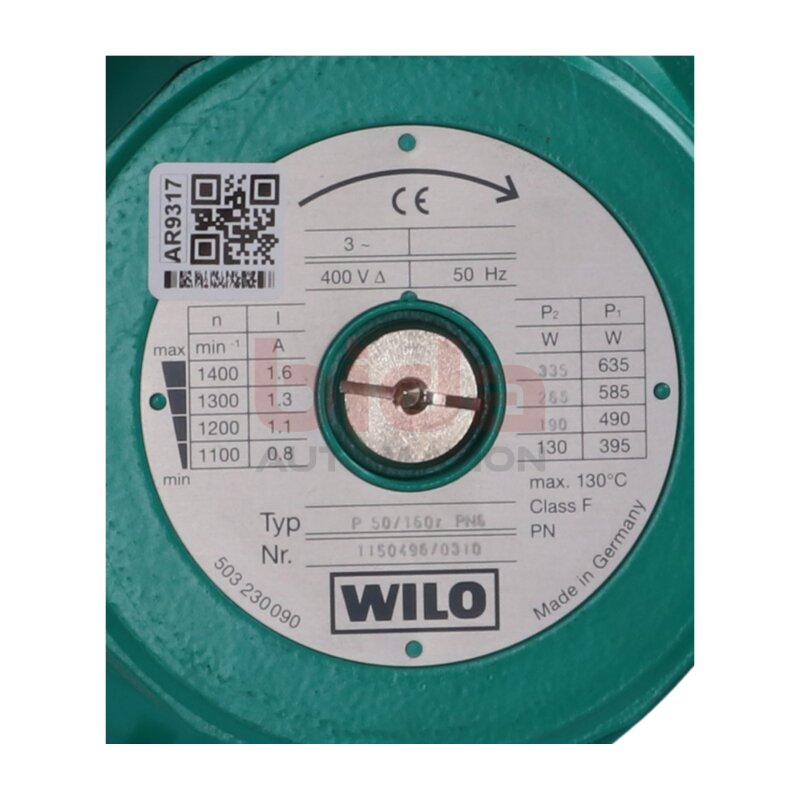 Wilo P 50/160r PN6 Heizpumpe Umw&auml;lzpumpe Heating Pump Circulation Pump