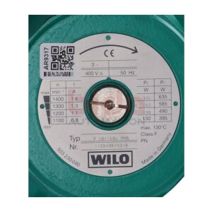 Wilo P 50/160r PN6 Heizpumpe Umwälzpumpe Heating...