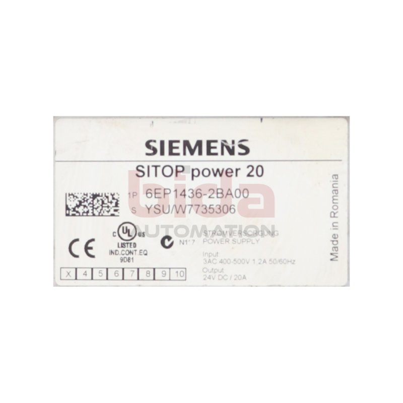 Siemens SITOP power 20 6EP1 436-2BA00