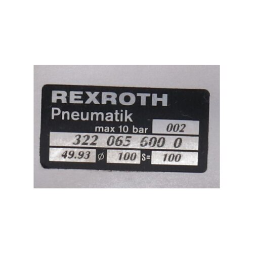 Rexroth 322 065 600 0 Phneumatik Zylinder Pneumatic Cylinder