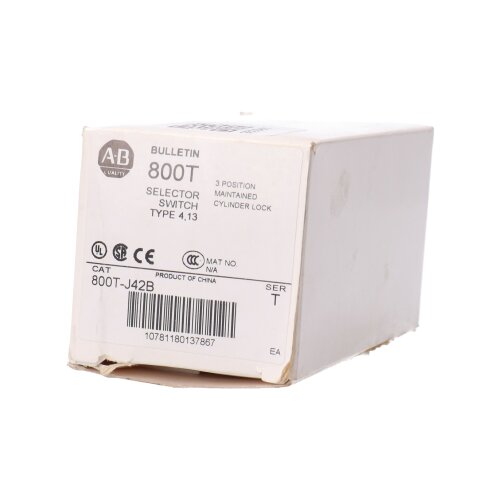 Allen Bradley 800T-J42B Wahlschalter Selector Switch