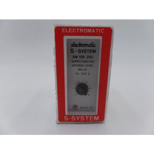 Electromatic S-System SM 125 220 Spannungspegelrelais voltage level relay