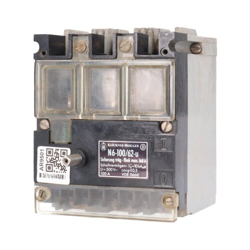 Moeller N6-100/62-u Leistungsschalter Circuit Breaker