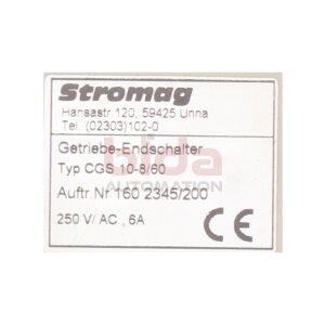 Stromag CGS 10-8/60 Getriebeendschalter Gear Switch