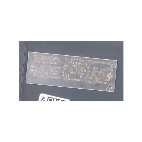 Siemens 1 FT5101-0AC71-1 Permanent  Magnet Motor Servo Motor