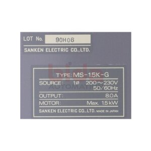 Sanken MS-1.5K-G GME Frequenzumrichter frequency converter