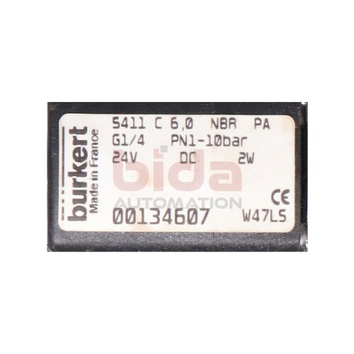B&uuml;rkert 00134607 Magnetventil Solenoid Valve