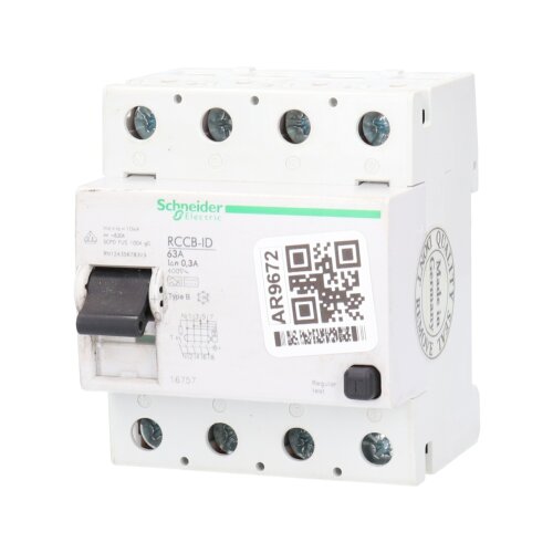 Schneider RCCB-ID 63A Fehlerstrom Schutzschalter Residual current circuit breaker