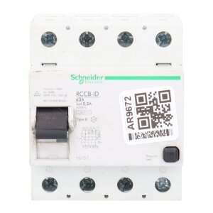 Schneider RCCB-ID 63A Fehlerstrom Schutzschalter Residual...