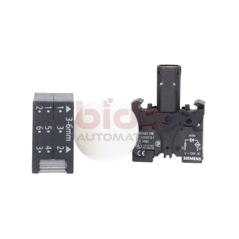 Siemens 3SB3 244-6AA60-0CC0 Leuchtmelder Indicator Lights