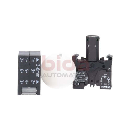 Siemens 3SB3 244-6AA60-0CC0 Leuchtmelder Indicator Lights