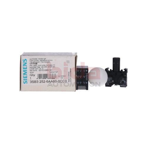 Siemens 3SB3 244-6AA60-0CC0 Leuchtmelder Indicator Lights