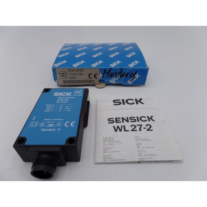 SICK Sensick WL27-2F431 1015106 Lichtschranke N&auml;herungssensor photocell proximit
