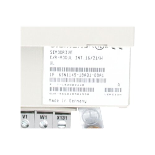 Siemens 6SN1145-1BA01-0BA1 /  6SN1 145-1BA01-0BA1  Simodrive 611 E/R module Ein-/ R&uuml;ckspeismodul