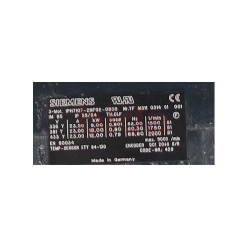 Siemens 1PH7107-2NF02-0BC0 SIMOTICS M Kompakt - Asynchronmotor Induktionsmotor