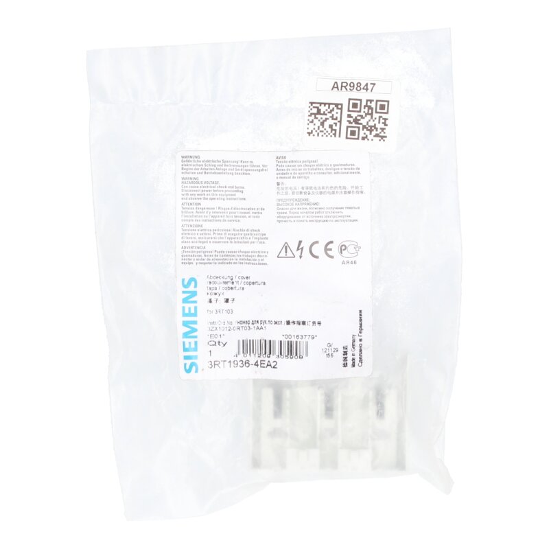 Siemens 3RT1936-4EA2 /  3RT1 936-4EA2 Abdeckung Cover