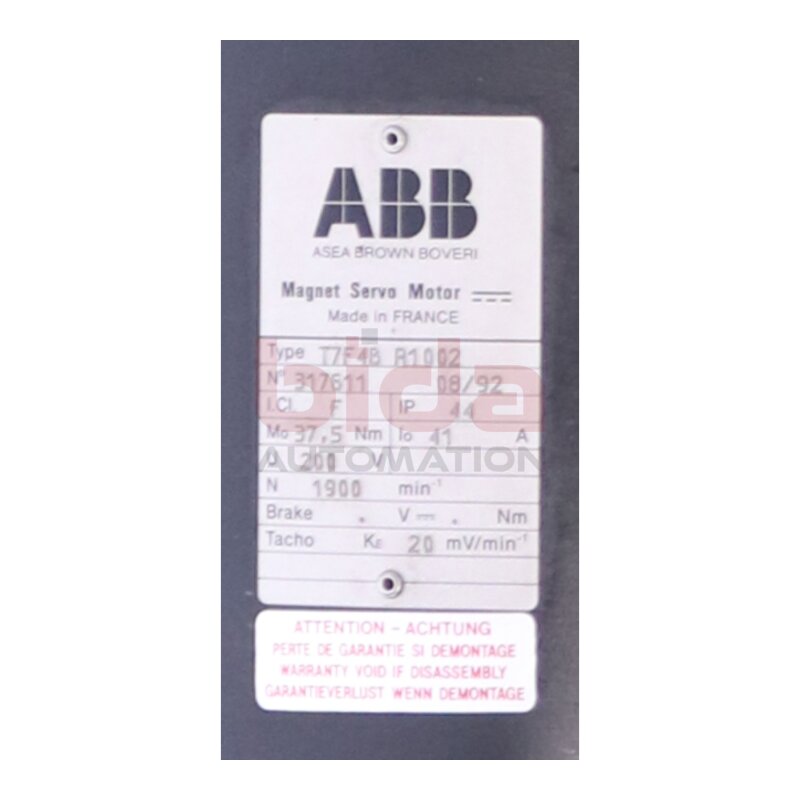 ABB T7F4B R1002 Magnet Servomotor Magnet Servo Motor