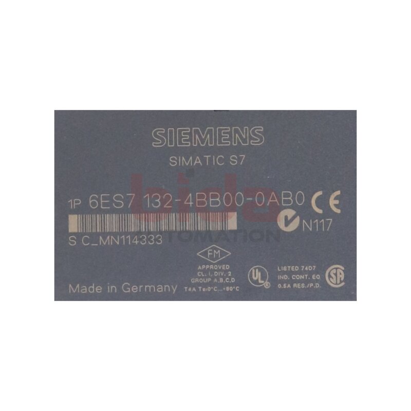 Siemens Simatic S7  6ES7 132-4BB00-0AB0 / 6ES7132-4BB00-0AB0 Digitales Ausgangsmodul Digital output module