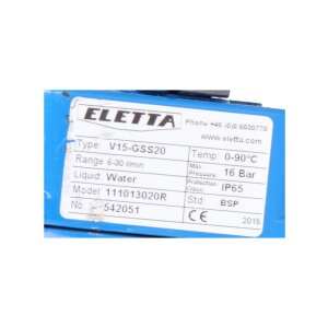 Eletta V15-GSS20 Strömungswächter Flow Monitor