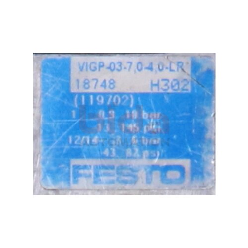 Festo VIGP-03-7,0-4,0-LR (119702) Adapterplatte Adapter Plate