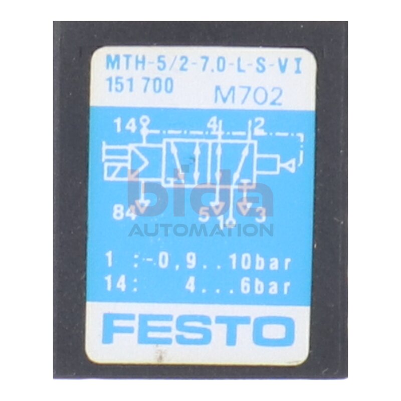 Festo MTH-5/2-7,0-L-S-VI  151700 Magnetventil Solenoid Valve