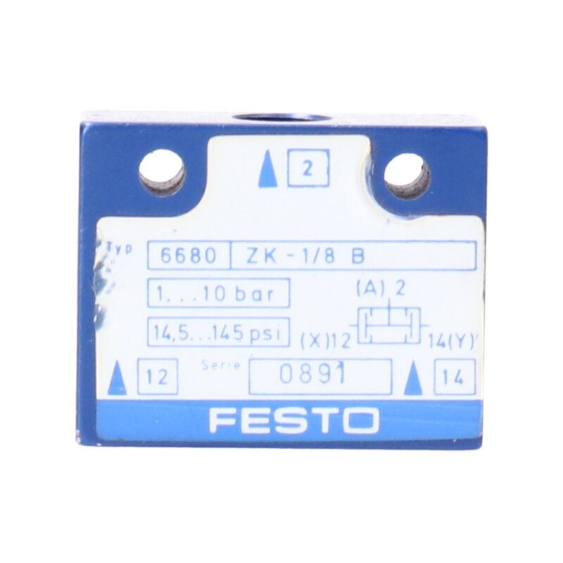 Festo 6680 ZK-1/8 B Phneumatikventil Phneumatic Valve