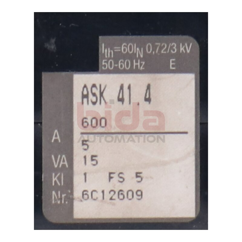 Mbs ASK 41.4 Aufsteckstromwandler Window current transformer