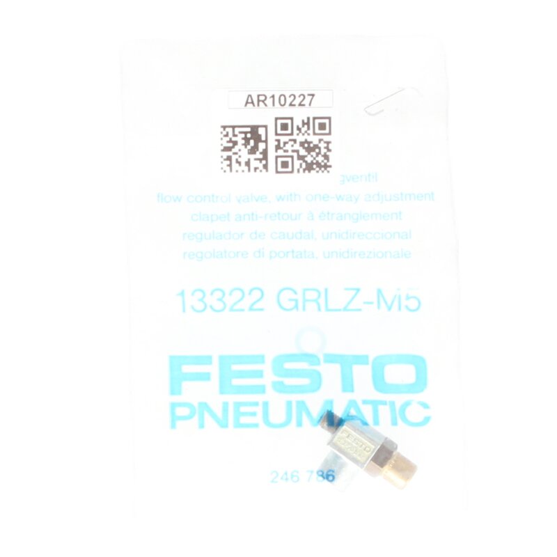Festo 13322 GRLZ-M5 Einwegventil Stromregelventil Fklo control valve